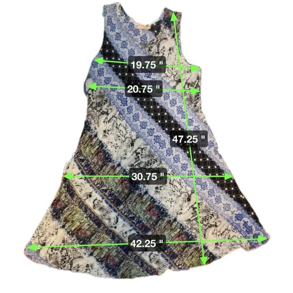 La Cera Colorful Patchwork Sleeveless Maxi Sun Dress Sz 2X - Picture 6 of 6
